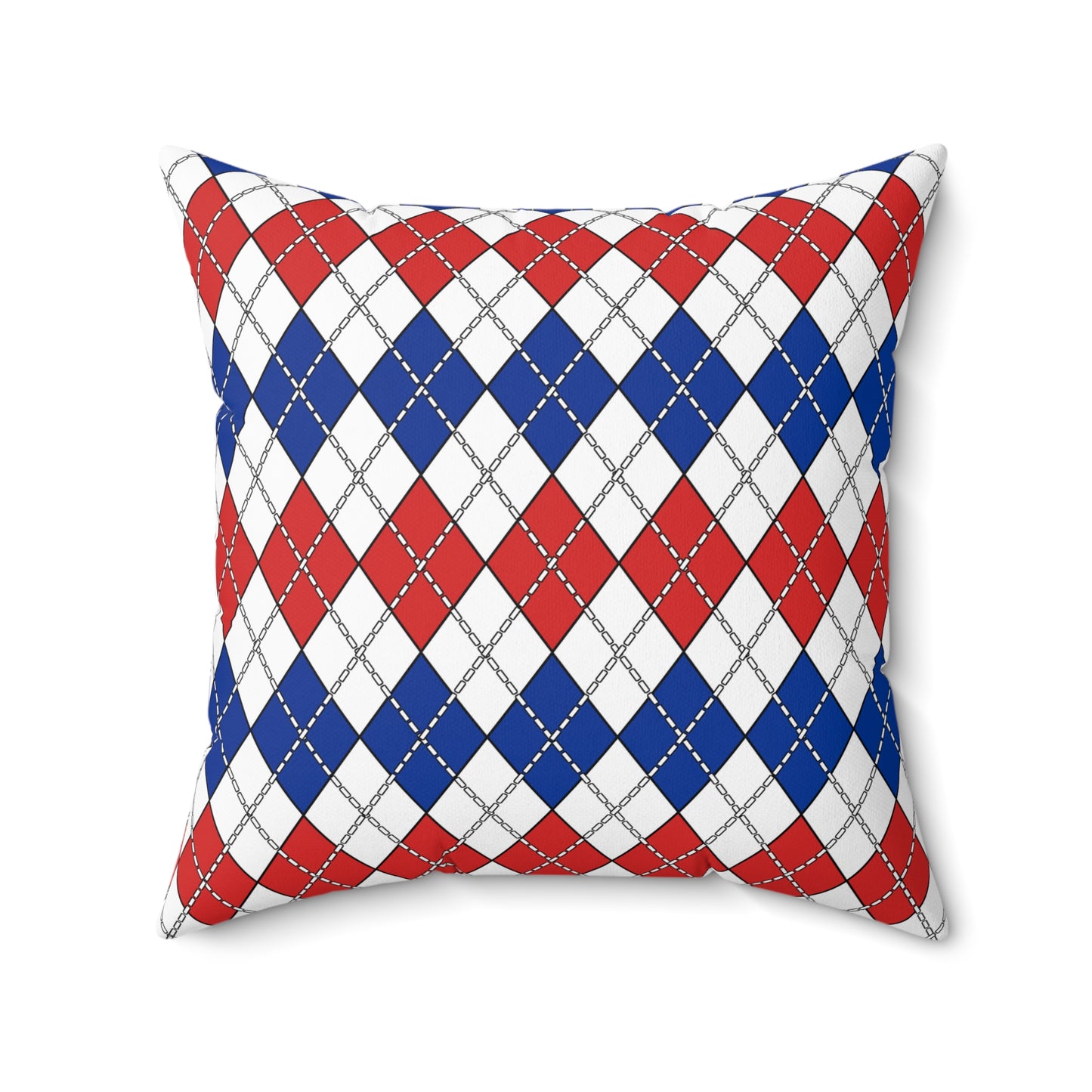 Faroe Islands Retro Argyle Cushion Pillow