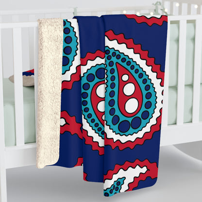 Montserrat Retro Paisley Blanket Throw