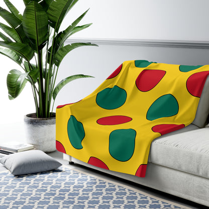 Cameroon Retro Polka Dots Blanket Throw