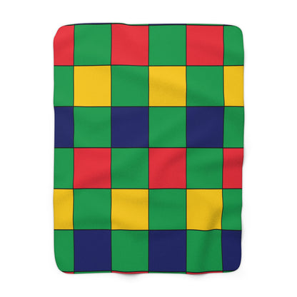 Mauritius Retro Check Blanket Throw