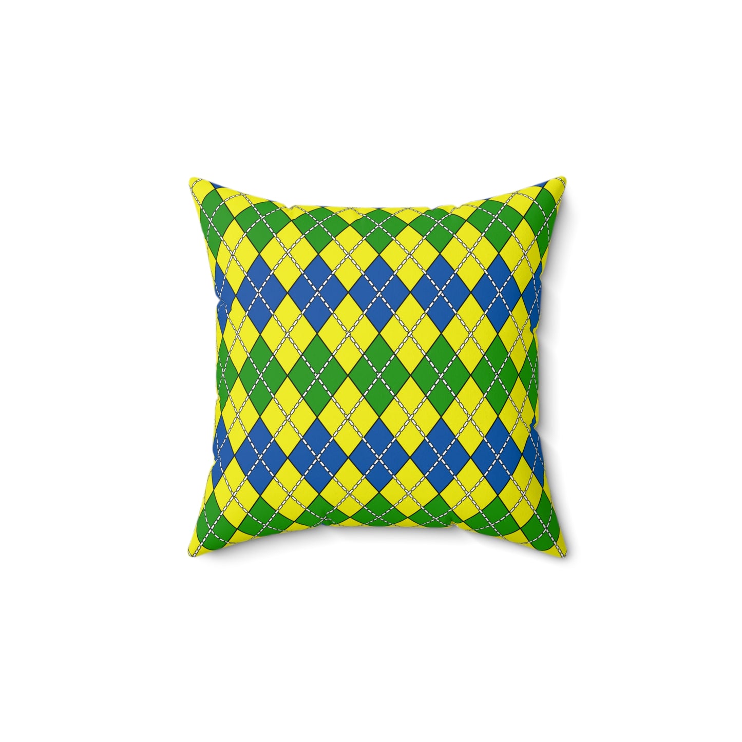 Saint Vincent And The Grenadines Retro Argyle Cushion Pillow