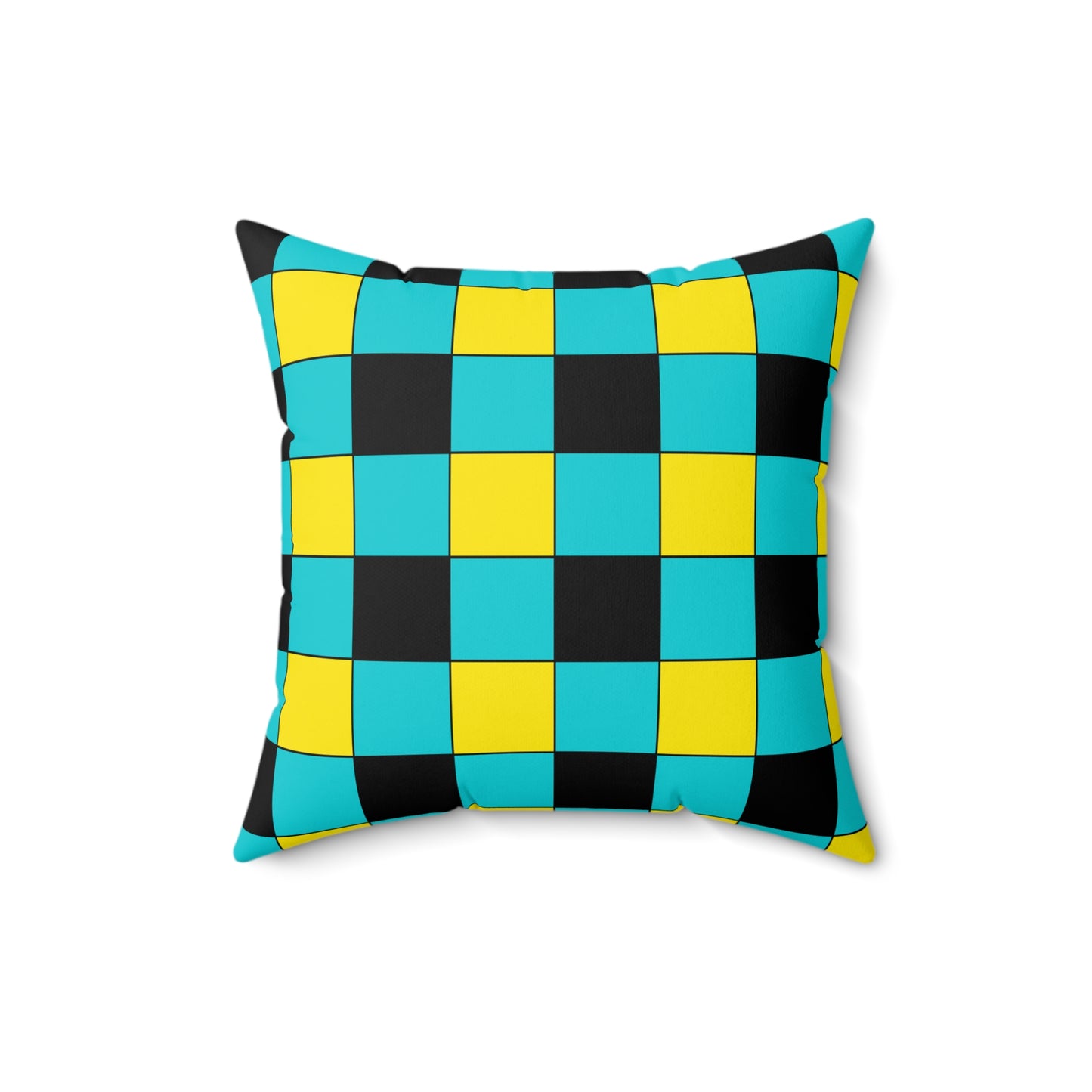 Bahamas Retro Check Cushion Pillow