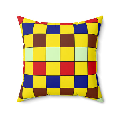 Ecuador Retro Check Cushion Pillow