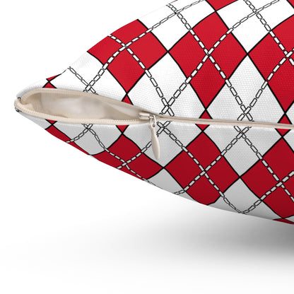 Jersey Retro Argyle Cushion Pillow
