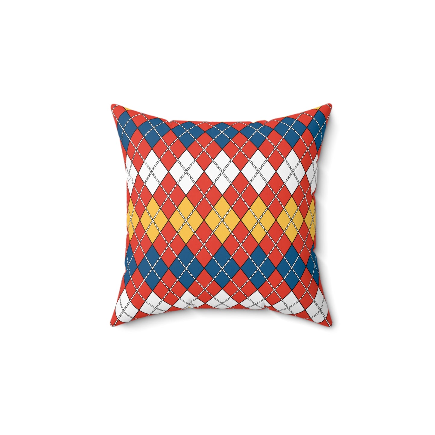Kiribati Retro Argyle Cushion Pillow
