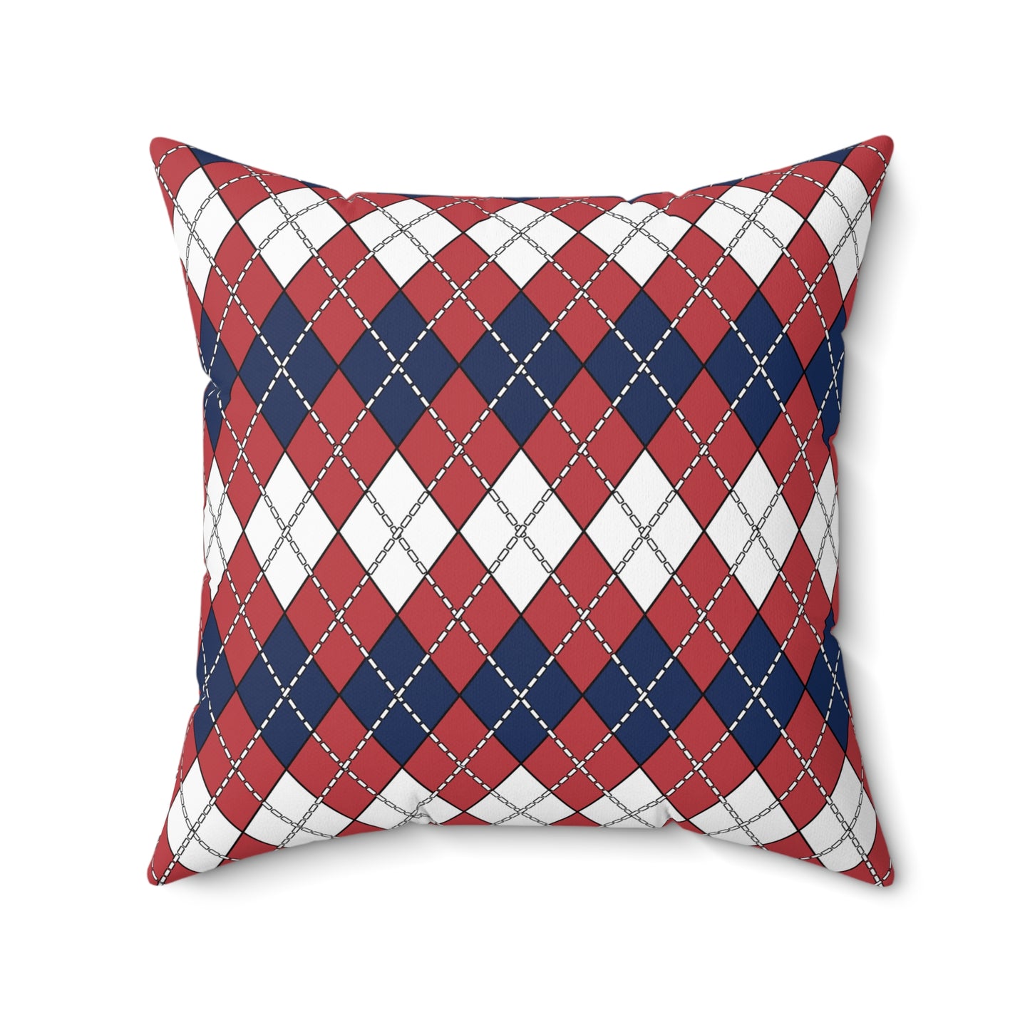 United States Minor Outlying Islands Retro Argyle Cushion Pillow
