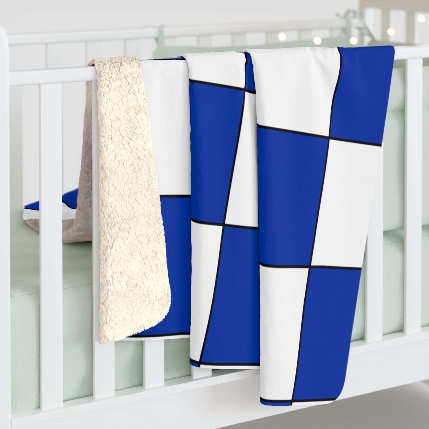 Uruguay Retro Check Blanket Throw