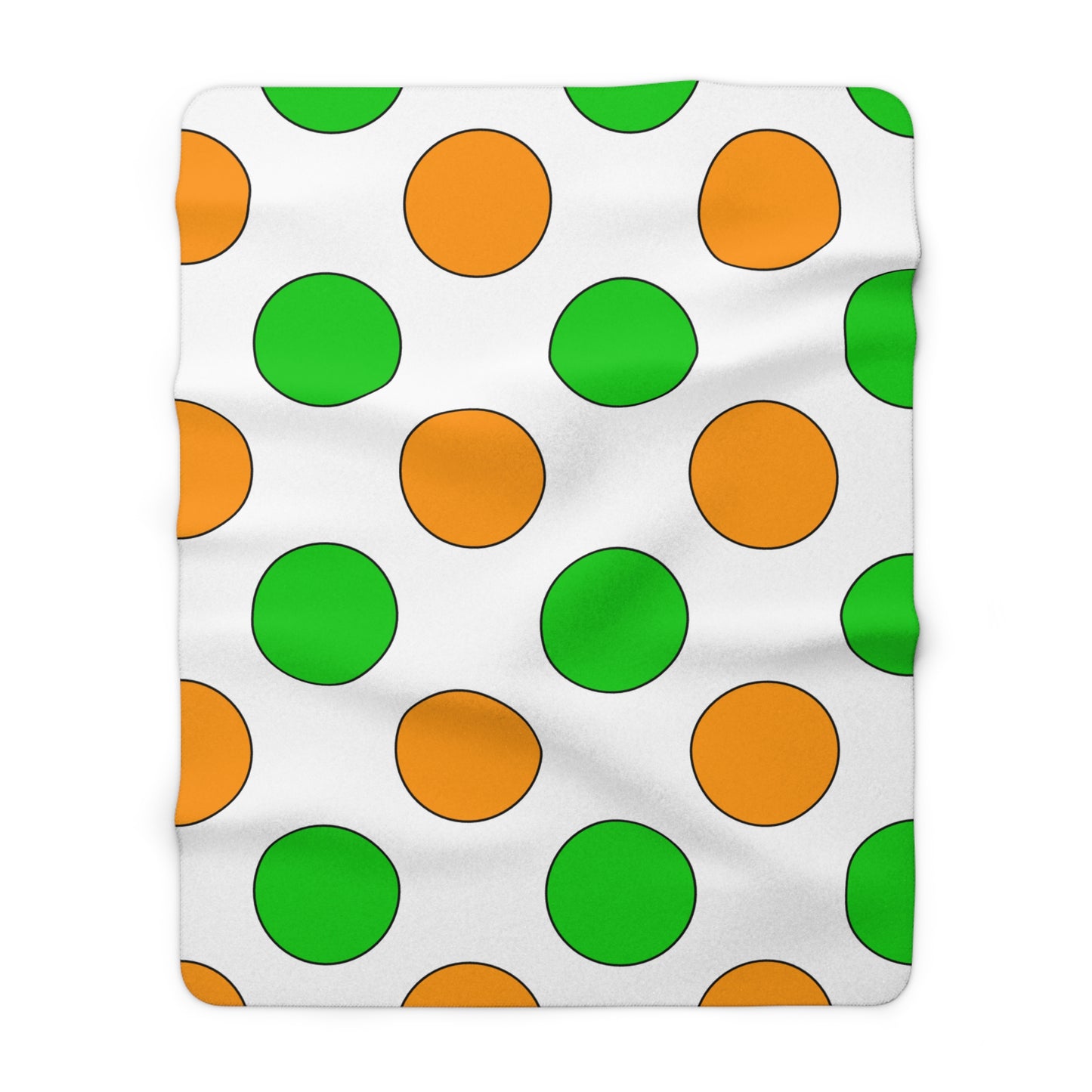 Cote Divoire Retro Polka Dots Blanket Throw