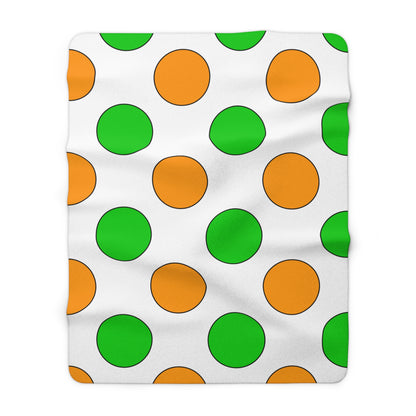 Cote Divoire Retro Polka Dots Blanket Throw