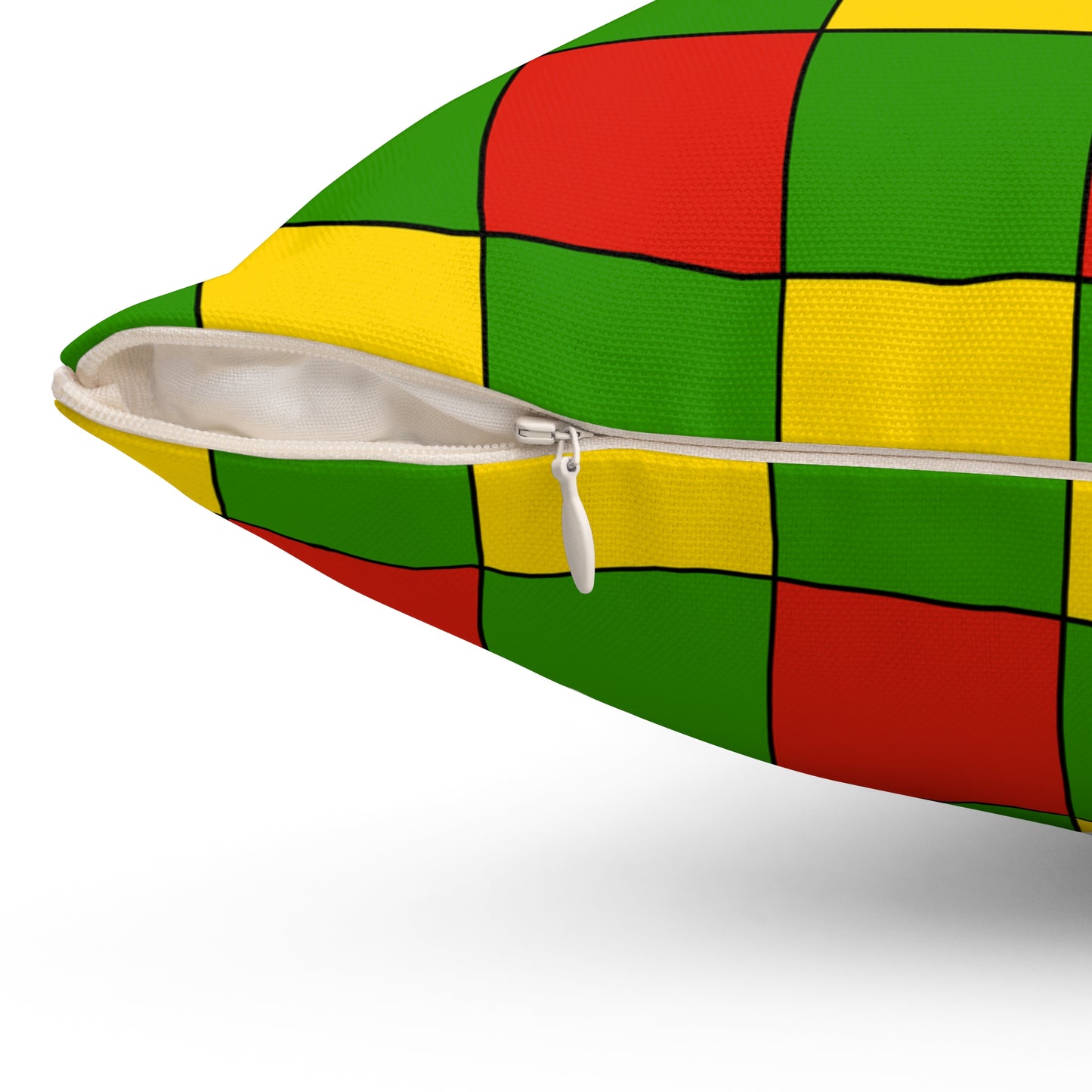 Benin Retro Check Cushion Pillow