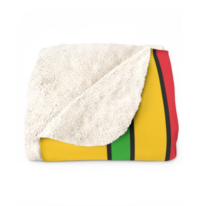Myanmar Retro Stripes Blanket Throw