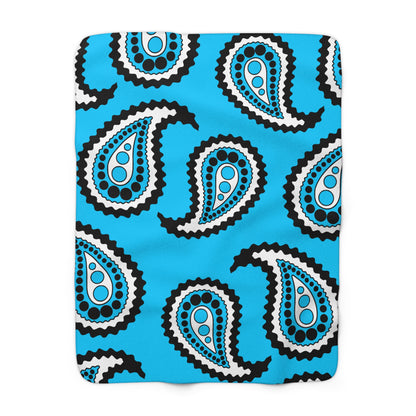 Botswana Retro Paisley Blanket Throw