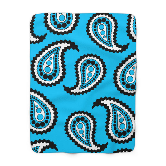 Botswana Retro Paisley Blanket Throw