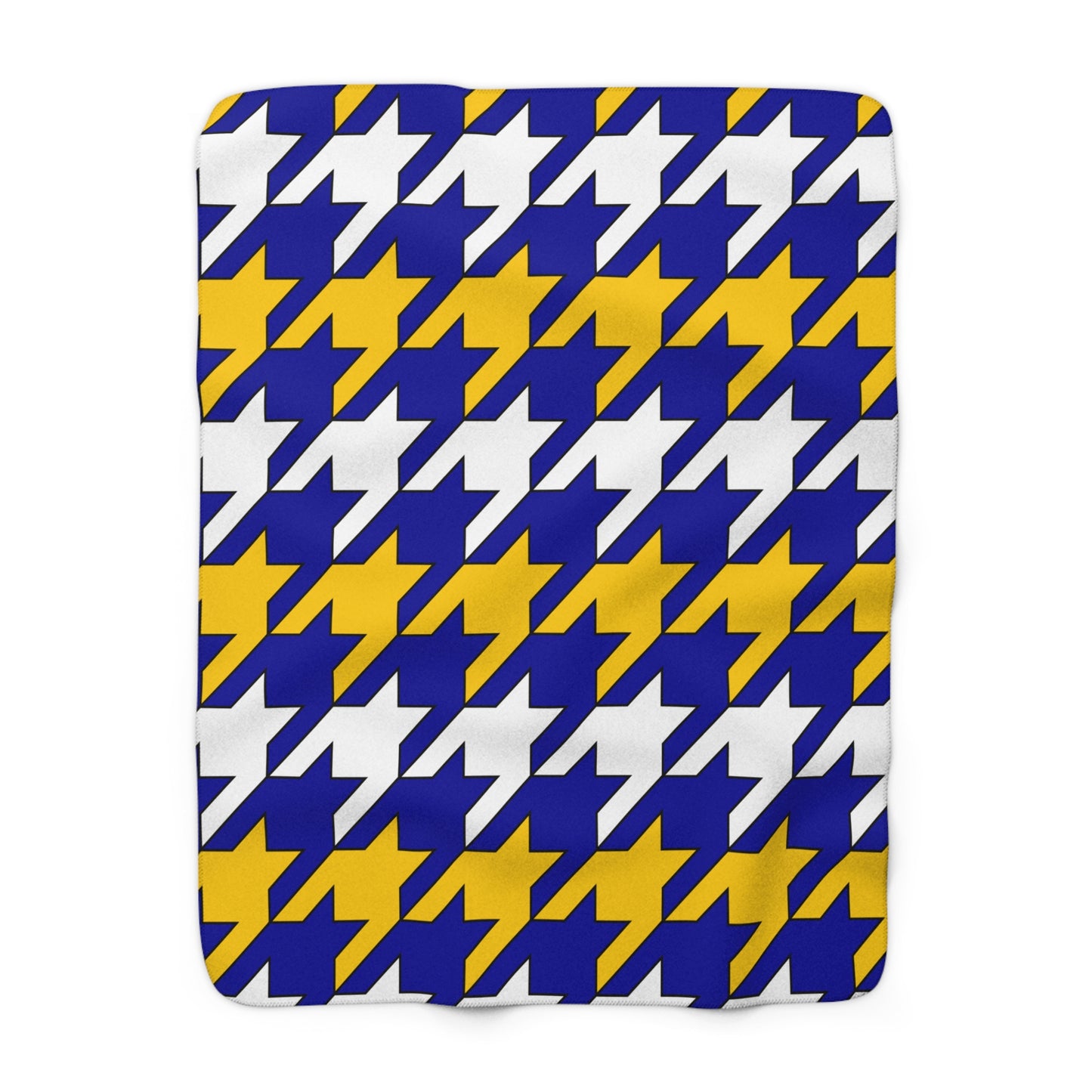 Bosnia And Herzegovina Retro Houndstooth Blanket Throw