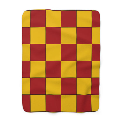 Spain Retro Check Blanket Throw