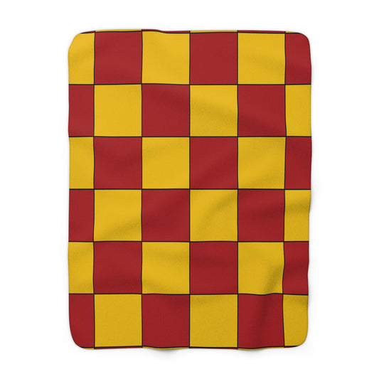 Spain Retro Check Blanket Throw