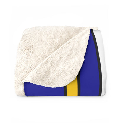 Bosnia And Herzegovina Retro Stripes Blanket Throw