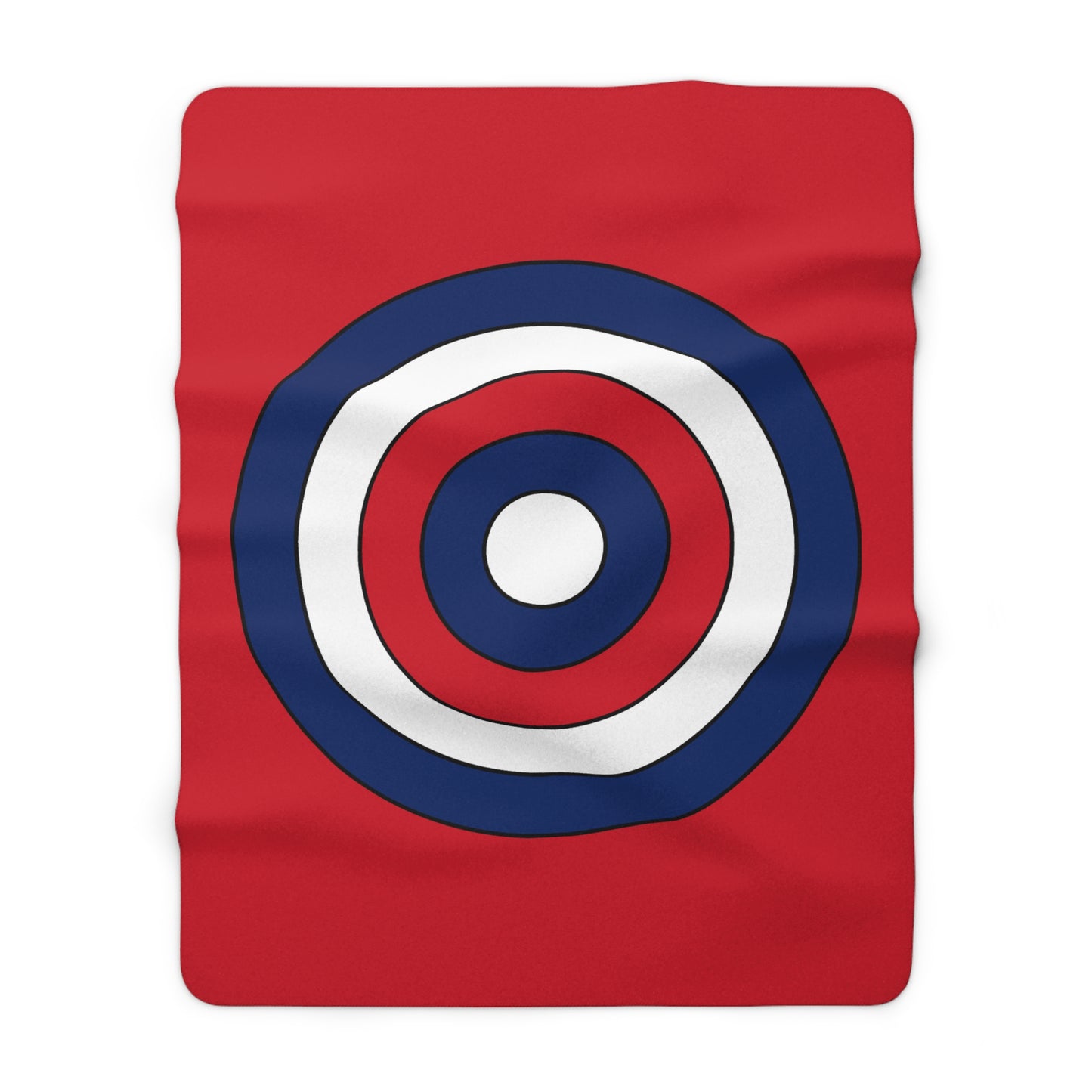 Lao Peoples Democratic Republic Retro Target Blanket Throw