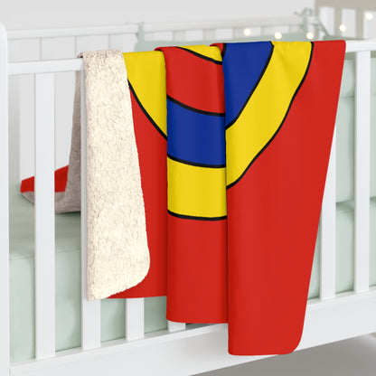 Romania Retro Target Blanket Throw