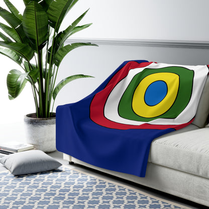 Pitcairn Retro Target Blanket Throw