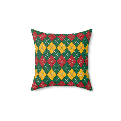 Lithuania Retro Argyle Cushion Pillow