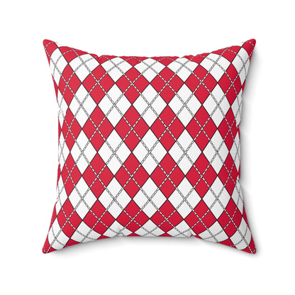 Poland Retro Argyle Cushion Pillow