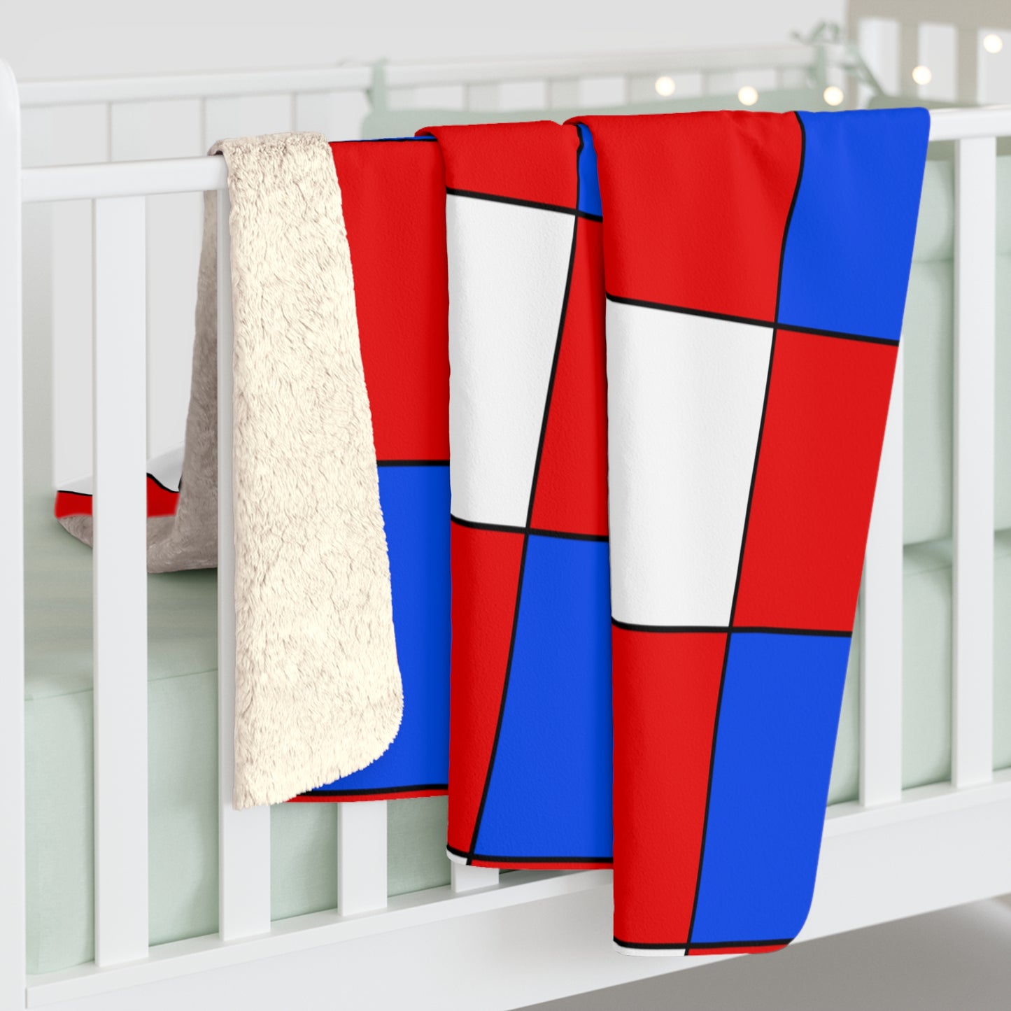 Puerto Rico Retro Check Blanket Throw