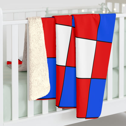 Puerto Rico Retro Check Blanket Throw