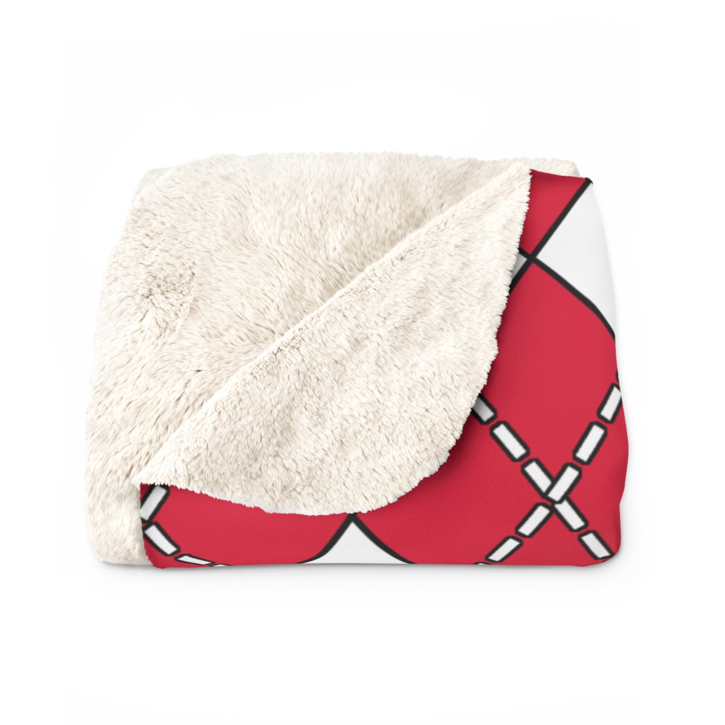 Poland Retro Argyle Blanket Throw