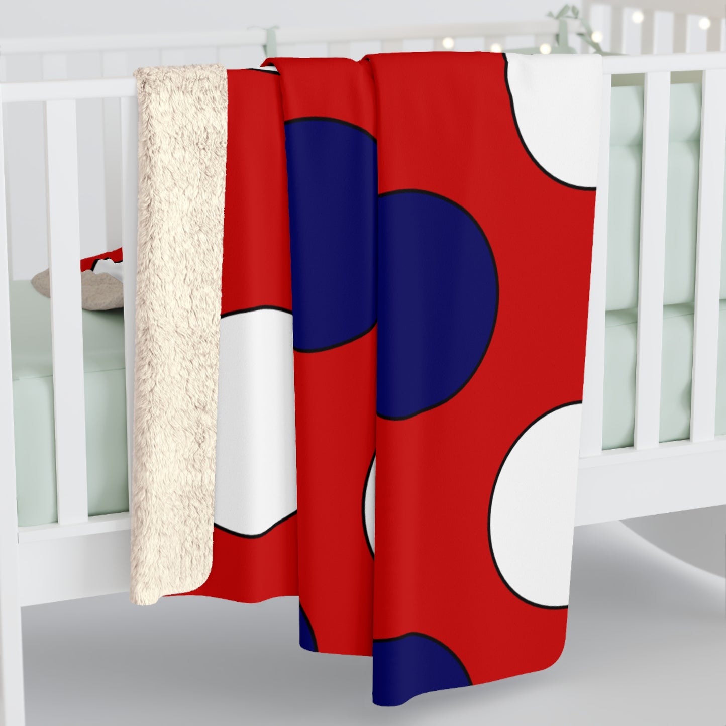 Malaysia Retro Polka Dots Blanket Throw