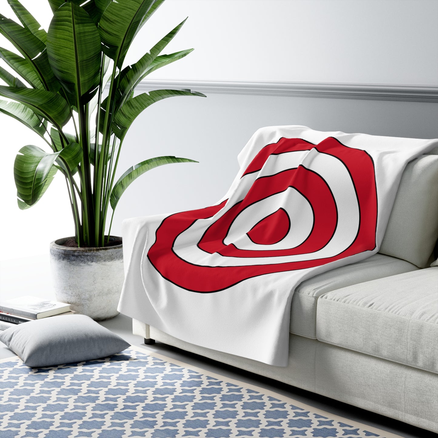 Jersey Retro Target Blanket Throw