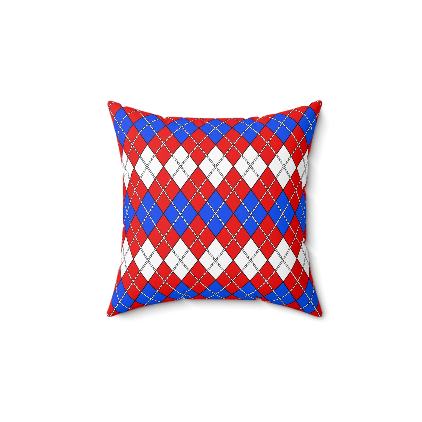 Puerto Rico Retro Argyle Cushion Pillow
