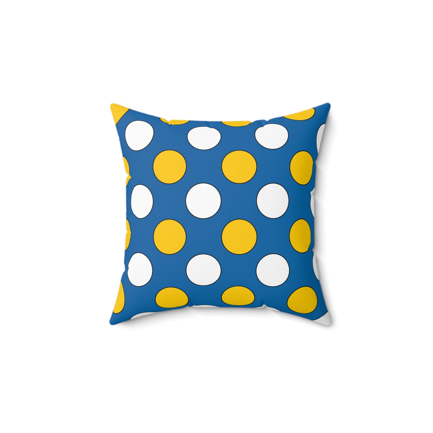 Canary Islands Retro Polka Dots Cushion Pillow