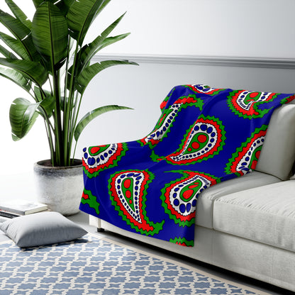 Gambia Retro Paisley Blanket Throw