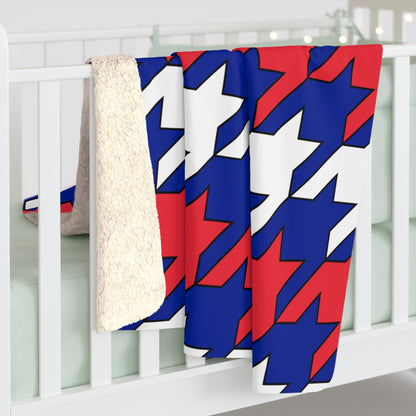 Sint Maarten Retro Houndstooth Blanket Throw