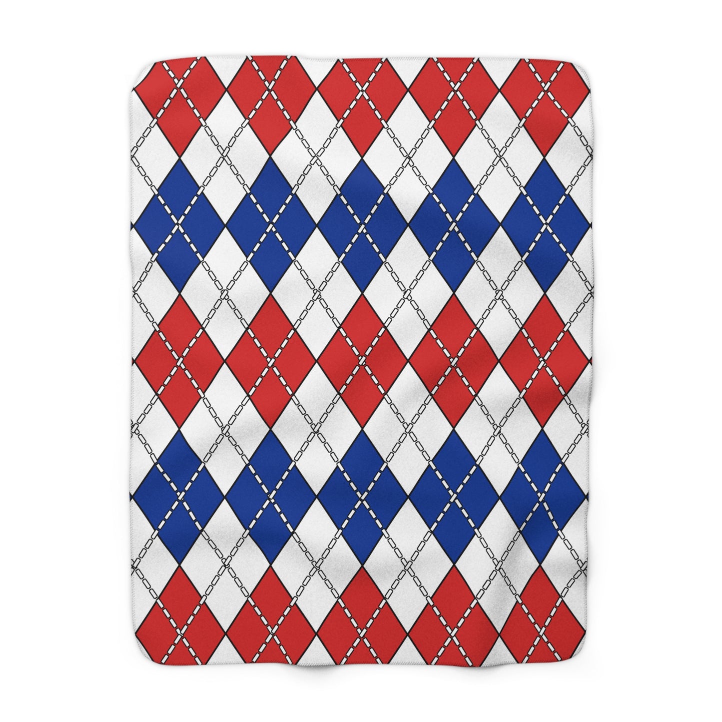 Faroe Islands Retro Argyle Blanket Throw