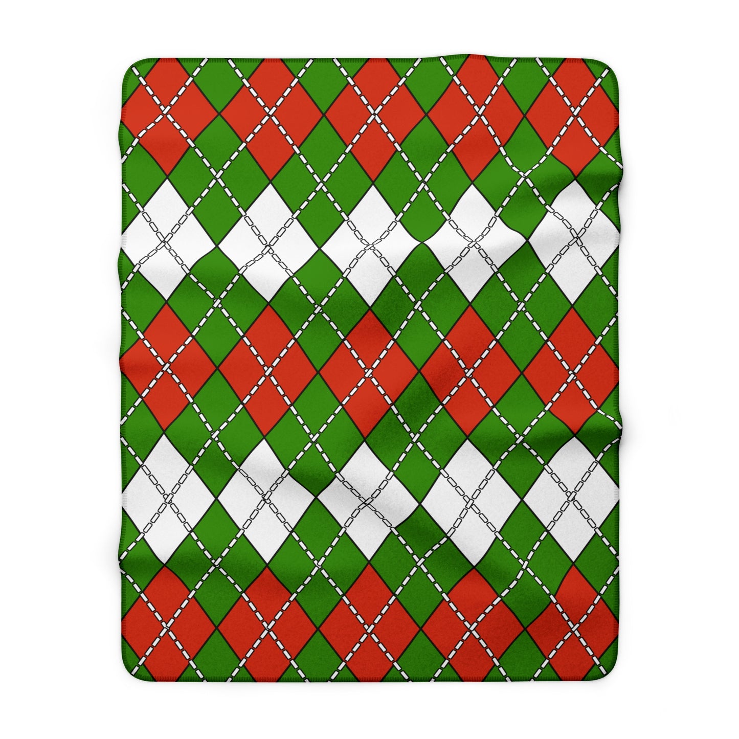 Hungary Retro Argyle Blanket Throw