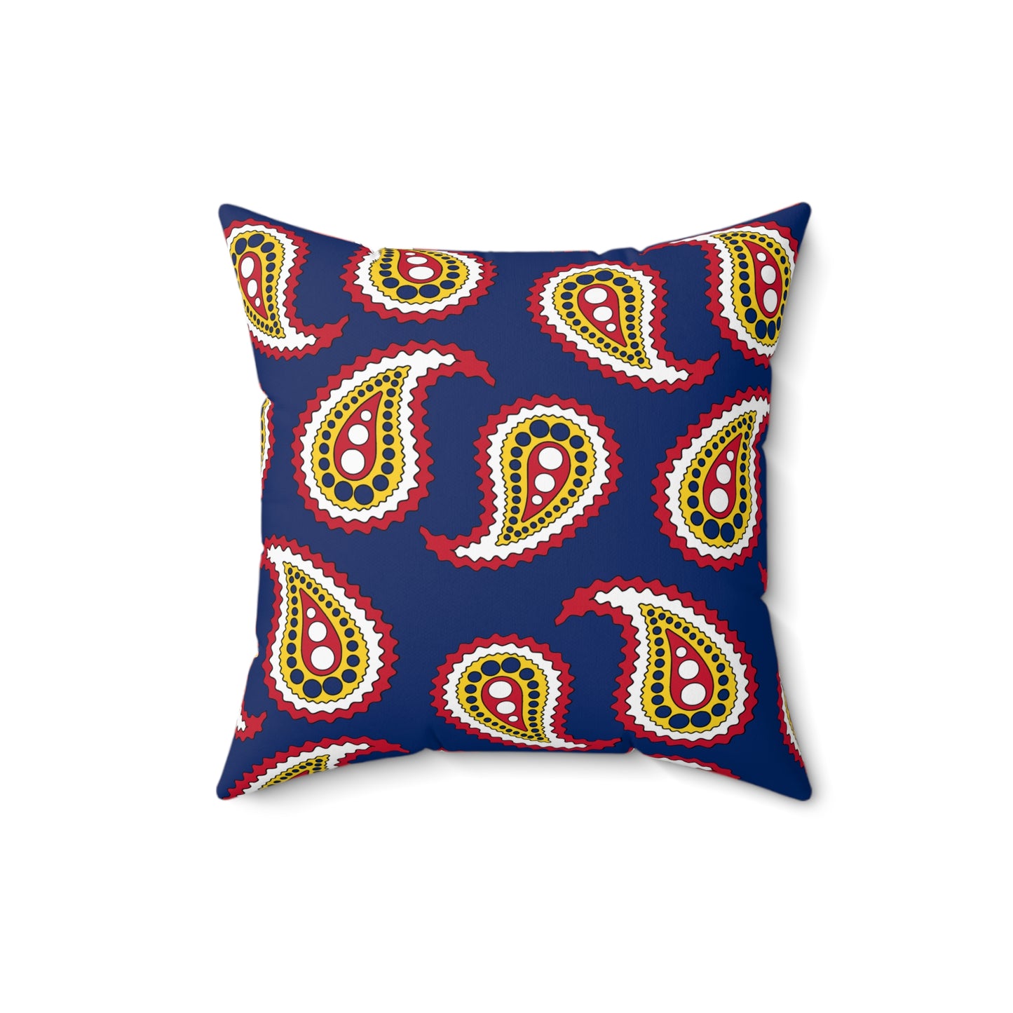 Turks And Caicos Islands Retro Paisley Cushion Pillow
