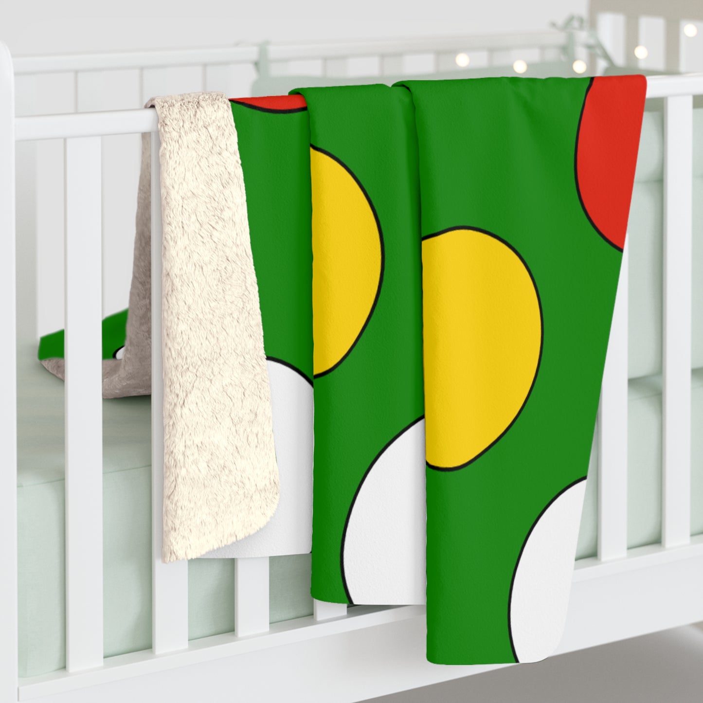 Dominica Retro Polka Dots Blanket Throw