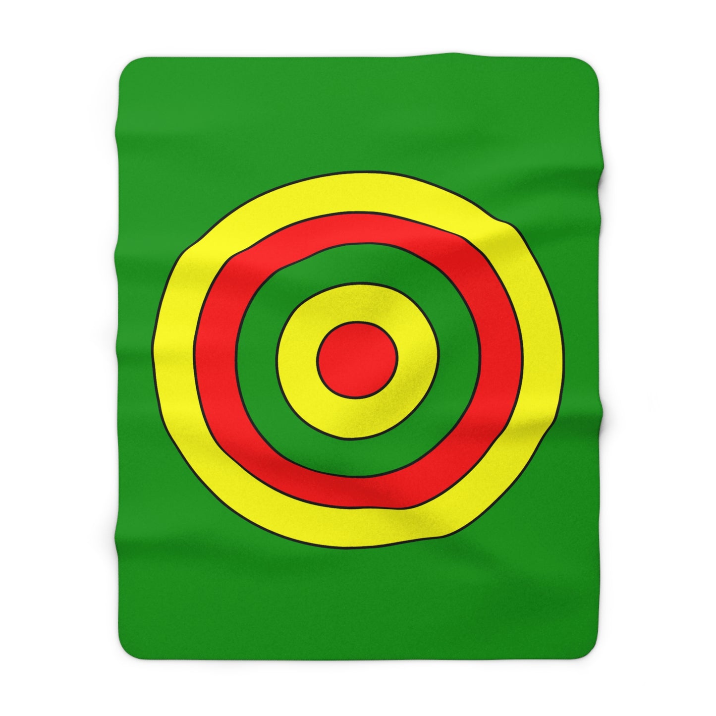Guinea Retro Target Blanket Throw