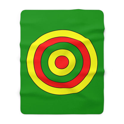 Guinea Retro Target Blanket Throw