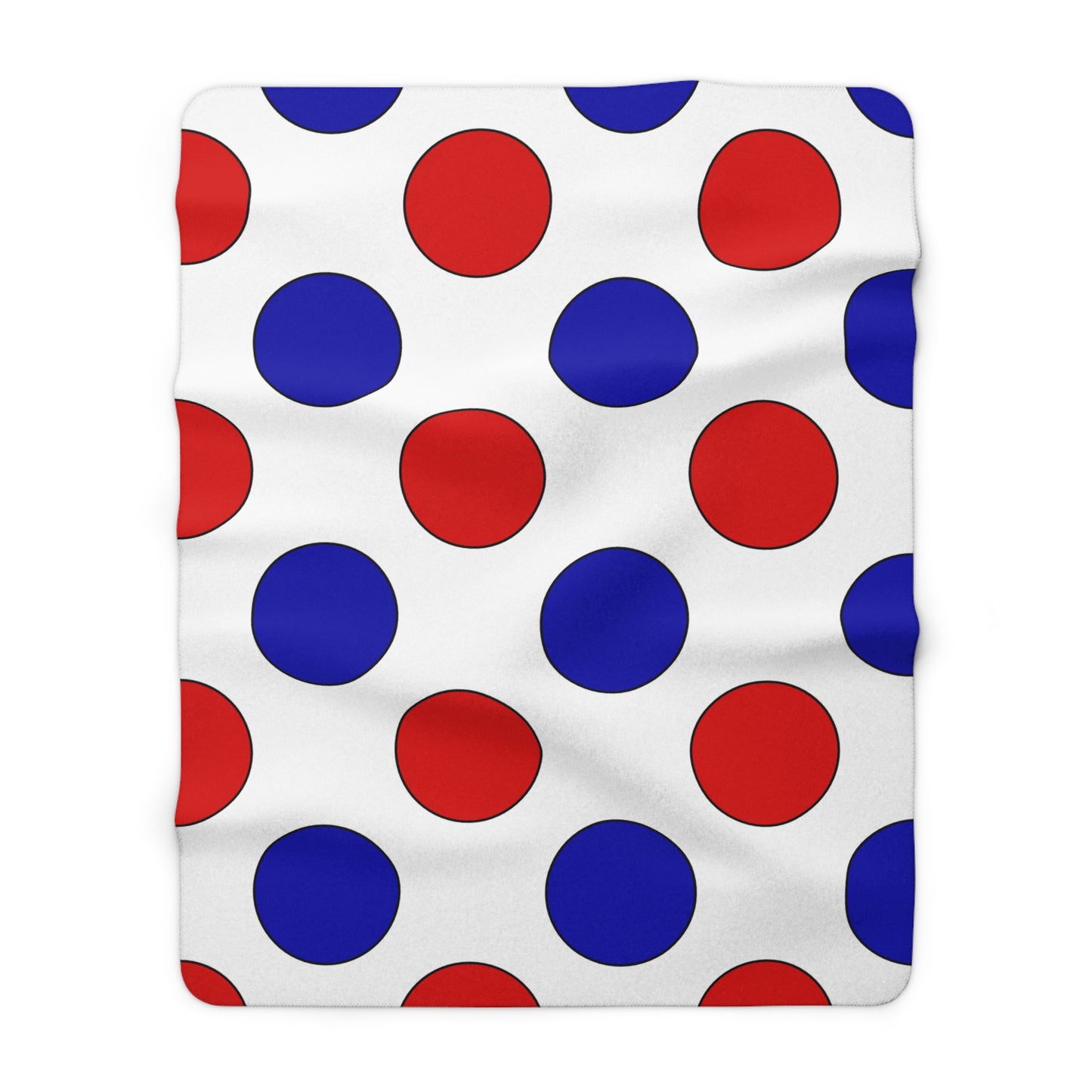 Panama Retro Polka Dots Blanket Throw
