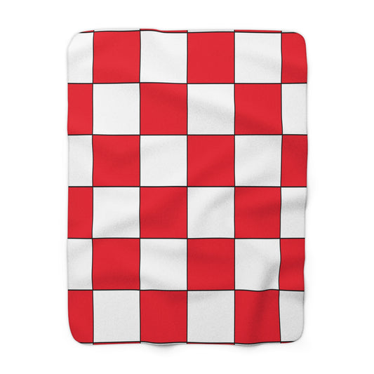 Hong Kong Retro Check Blanket Throw
