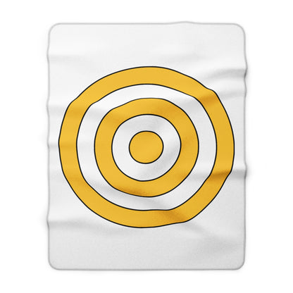 United States Virgin Islands Retro Target Blanket Throw