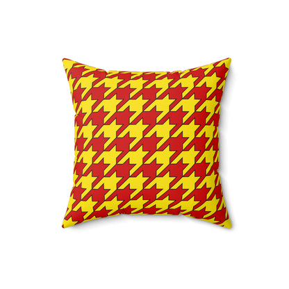 North Macedonia Retro Houndstooth Cushion Pillow