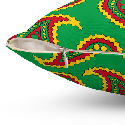 Guinea Bissau Retro Paisley Cushion Pillow
