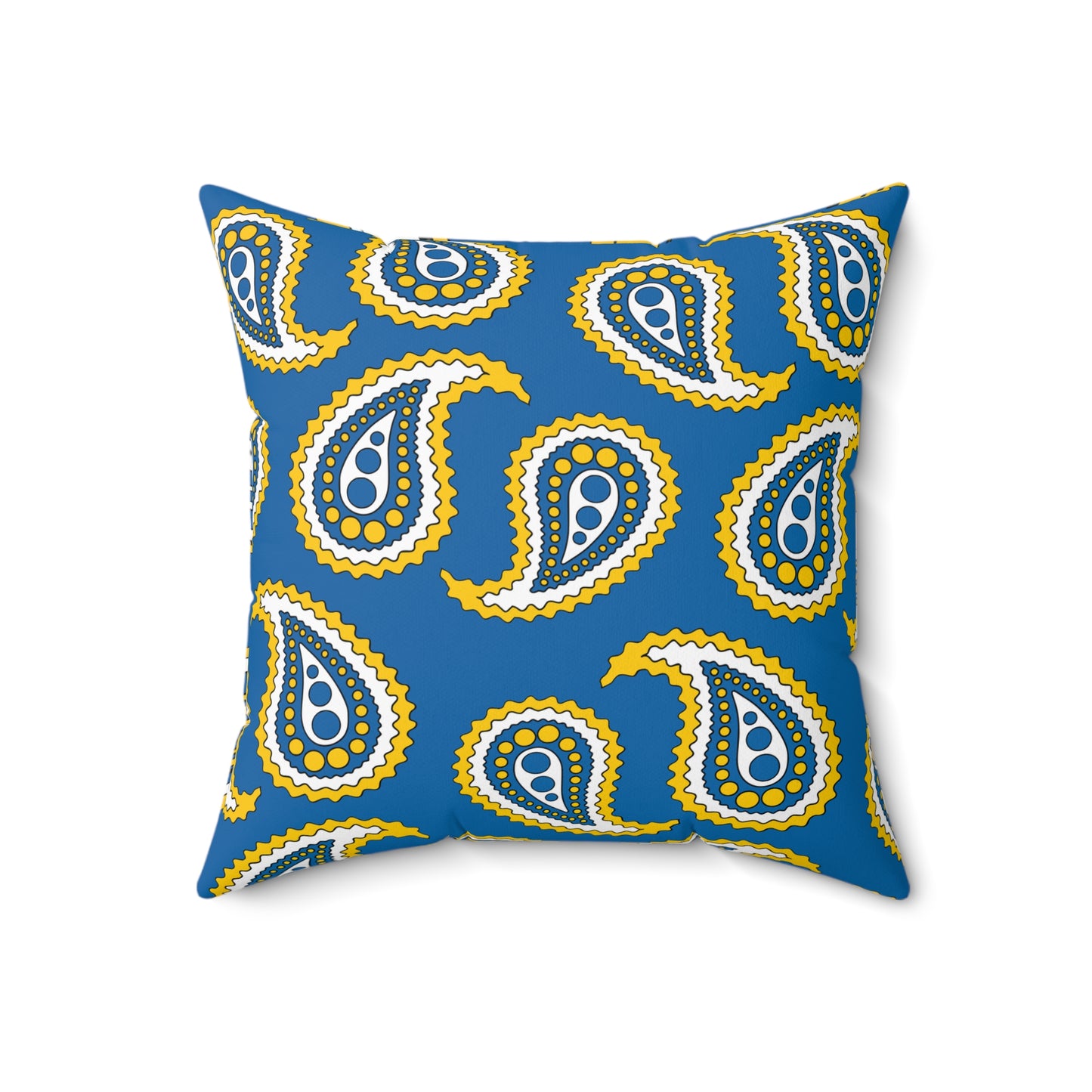 Canary Islands Retro Paisley Cushion Pillow