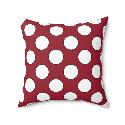 Latvia Retro Polka Dots Cushion Pillow