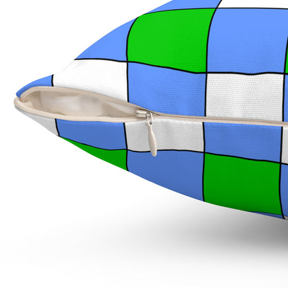 Djibouti Retro Check Cushion Pillow