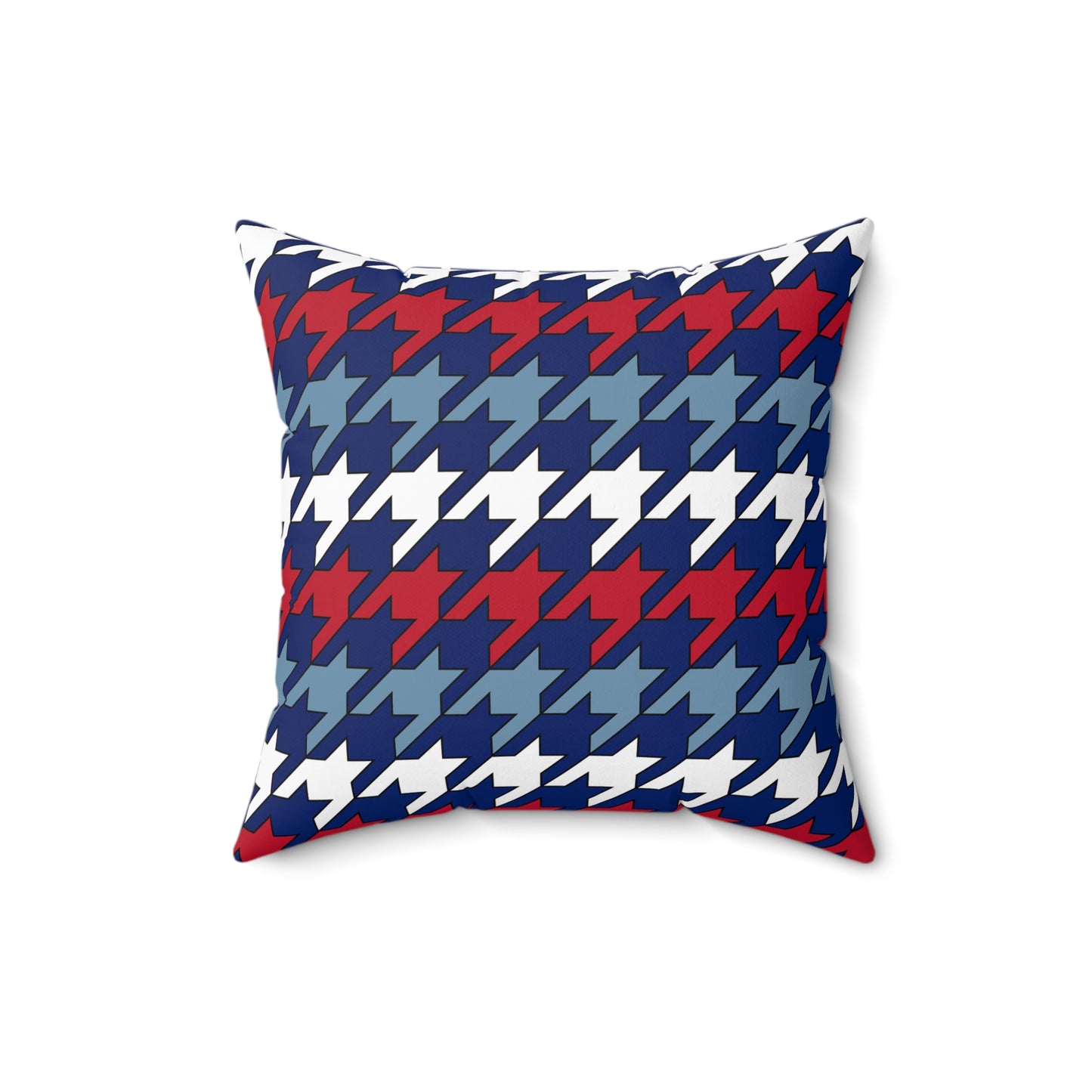 Falkland Islands Retro Houndstooth Cushion Pillow